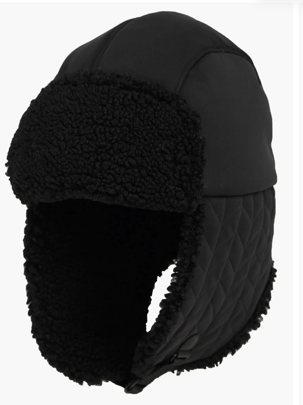 UGG® Quilted Nylon Fleece Trapper Hat